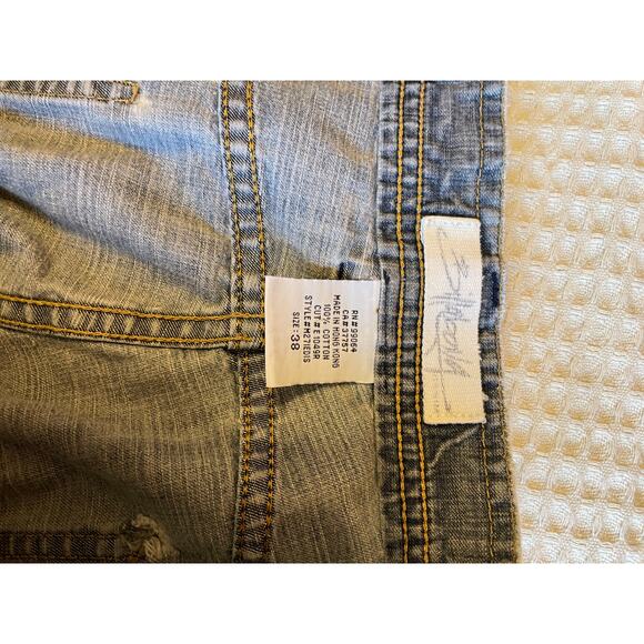 VTG Billabong Y2K Men’s Gray Distressed Cotton Bermuda Skater Shorts Size 38 - Picture 15 of 16